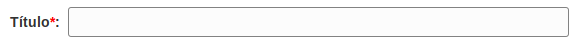 Ejemplo de campo título